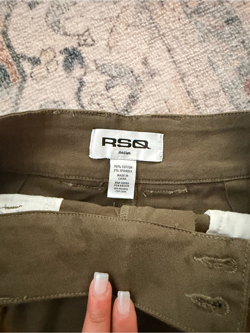 RSQ Olive Green Utility Cargo Mini Skirt - Picture 5 of 5